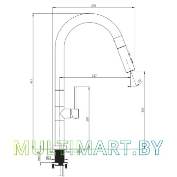 Смеситель Deante Olfato BQO D72M картинка 2